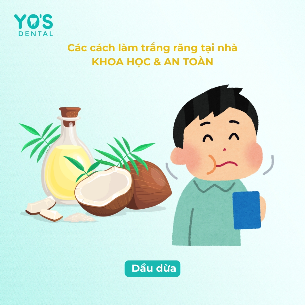 Súc miệng với Dầu dừa