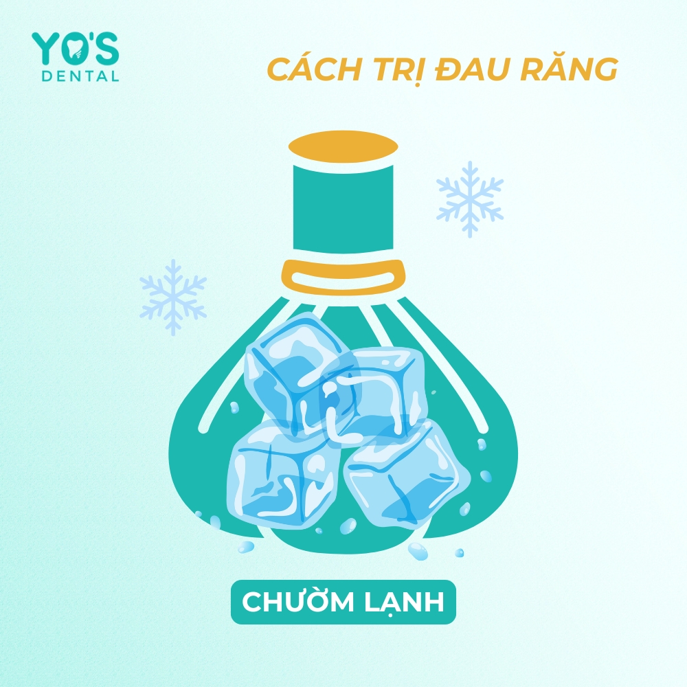Chườm lạnh là phương pháp trị đau răng nhanh chóng