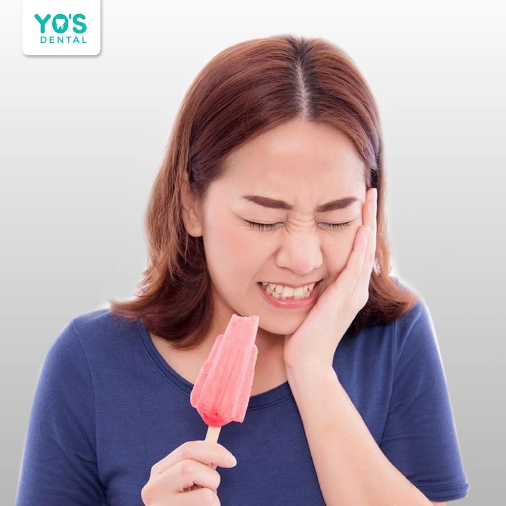 Mài răng quá sâu dễ lộ ngà, gây ê buốt kéo dài khi ăn đồ lạnh