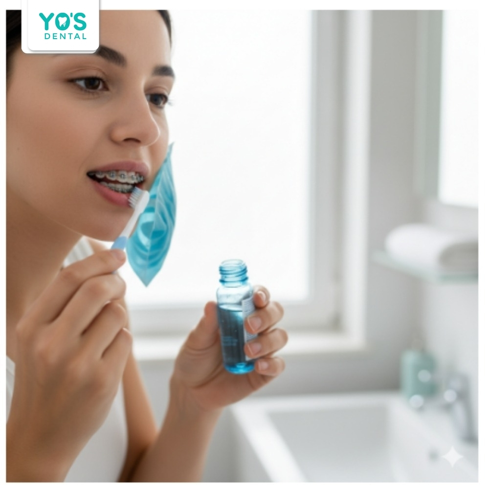 Dùng miếng dán lạnh giảm đau và vệ sinh nhẹ nhàng khu vực cắm vít để ngăn ngừa viêm nhiễm.
